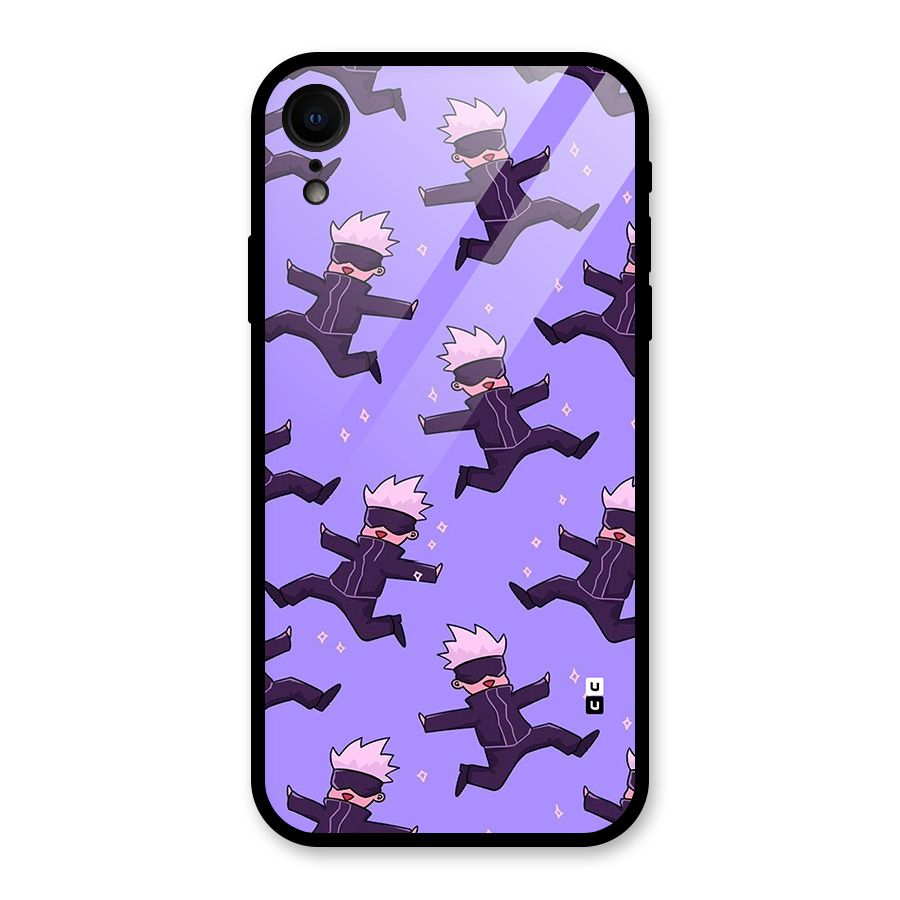 Happy Gojo Glass Back Case for iPhone XR