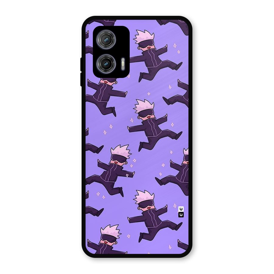 Happy Gojo Metal Back Case for Moto G73