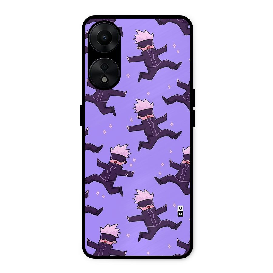 Happy Gojo Metal Back Case for Oppo A78 5G