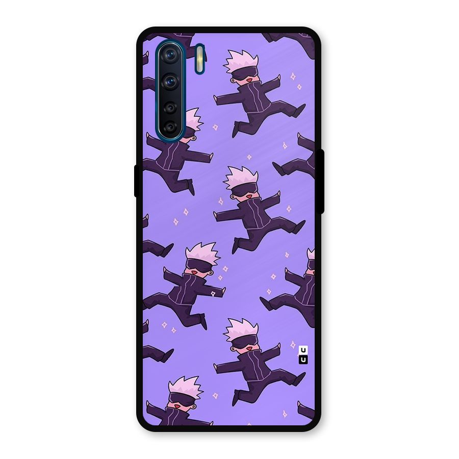 Happy Gojo Metal Back Case for Oppo F15