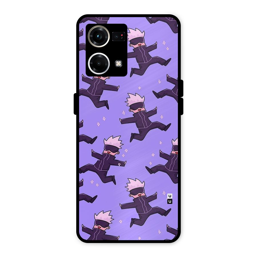 Happy Gojo Metal Back Case for Oppo F21s Pro 4G