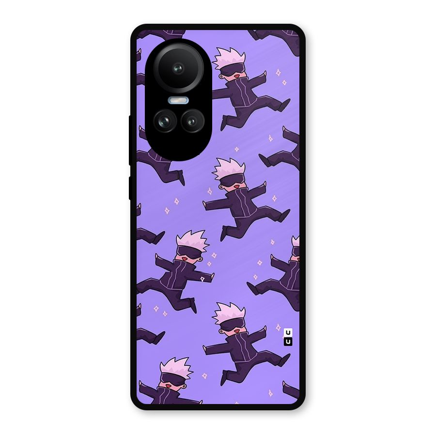Happy Gojo Metal Back Case for Oppo Reno10 Pro