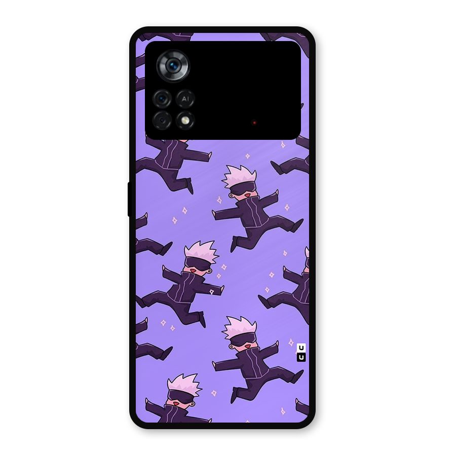 Happy Gojo Metal Back Case for Poco X4 Pro 5G