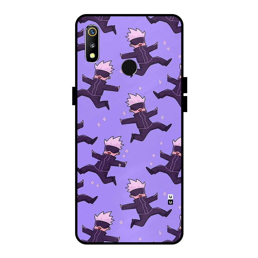 Happy Gojo Metal Back Case for Realme 3i