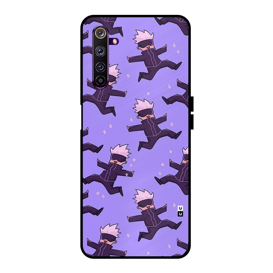 Happy Gojo Metal Back Case for Realme 6 Pro