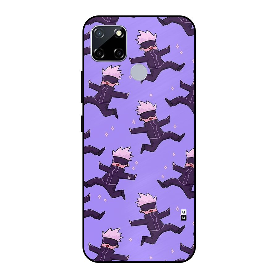 Happy Gojo Metal Back Case for Realme Narzo 30A