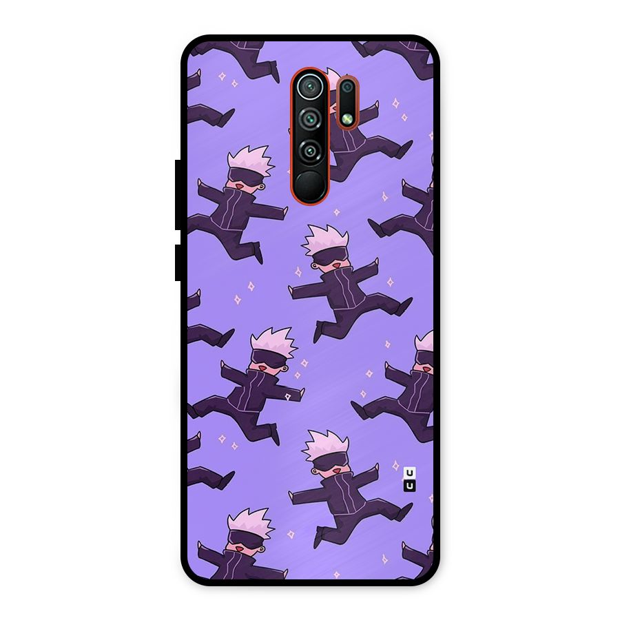 Happy Gojo Metal Back Case for Redmi 9 Prime