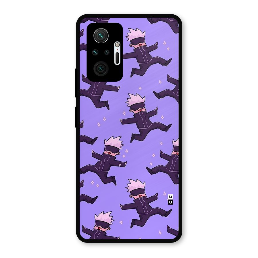 Happy Gojo Metal Back Case for Redmi Note 10 Pro