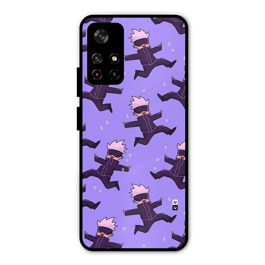 Happy Gojo Metal Back Case for Redmi Note 11T 5G