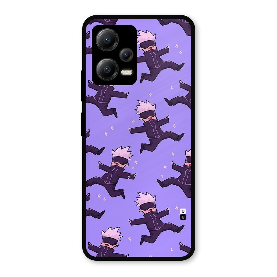 Happy Gojo Metal Back Case for Redmi Note 12 5G