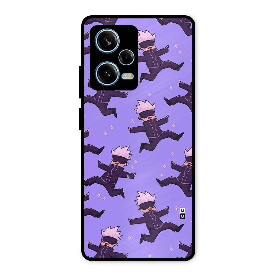 Happy Gojo Metal Back Case for Redmi Note 12 Pro