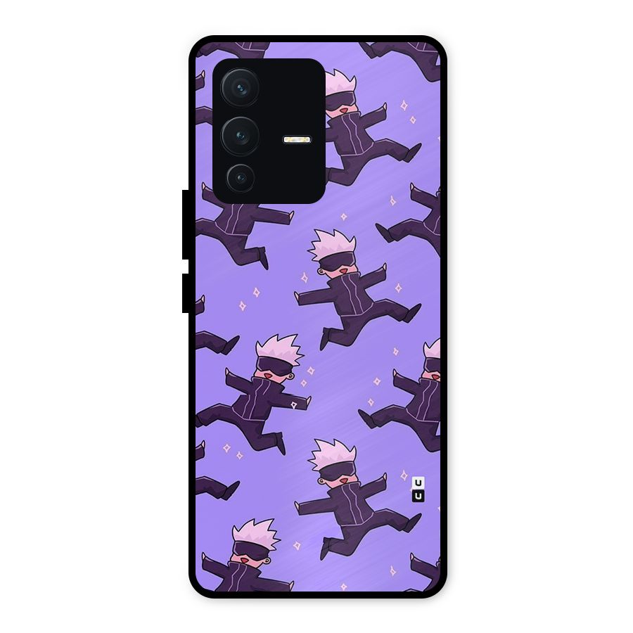 Happy Gojo Metal Back Case for Vivo V23 5G