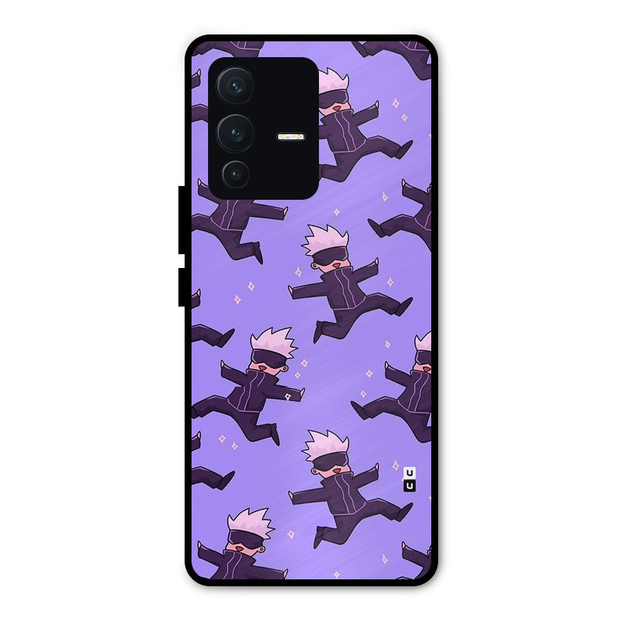 Happy Gojo Metal Back Case for Vivo V23 Pro