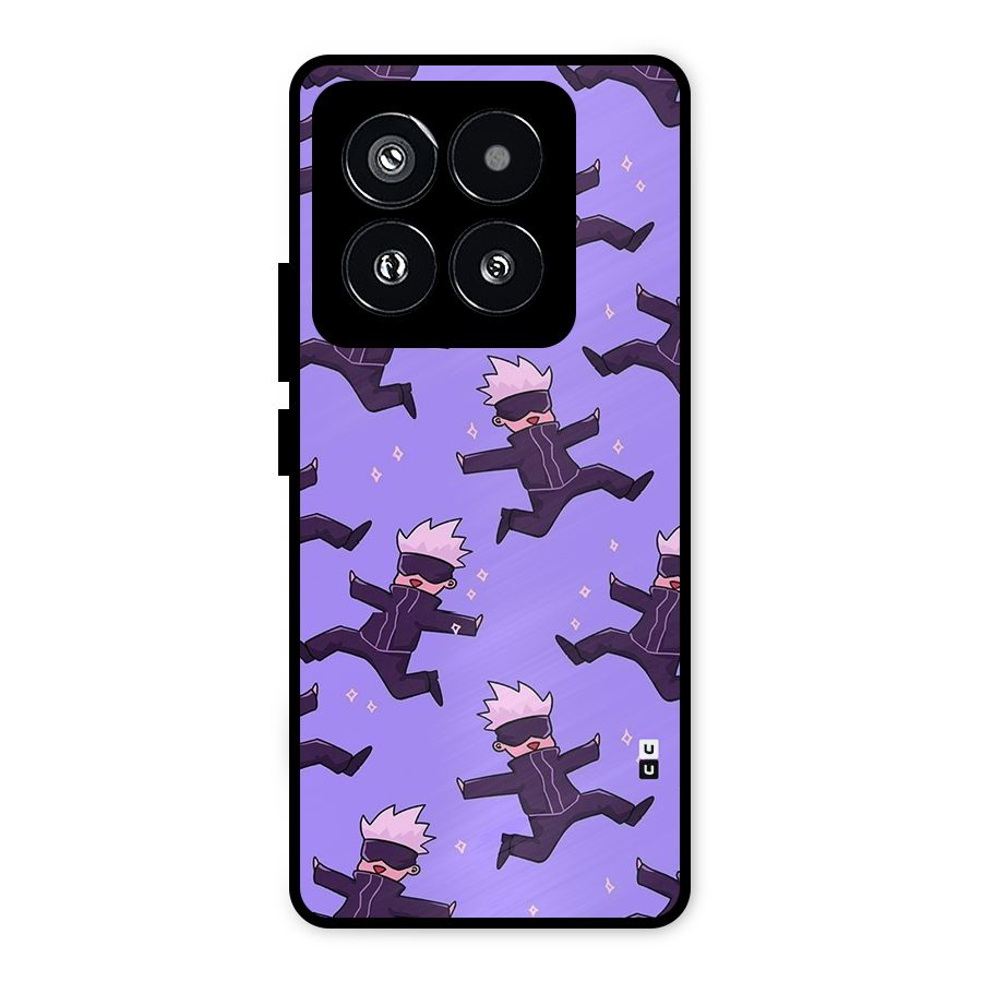 Happy Gojo Metal Back Case for Xiaomi 14 Pro