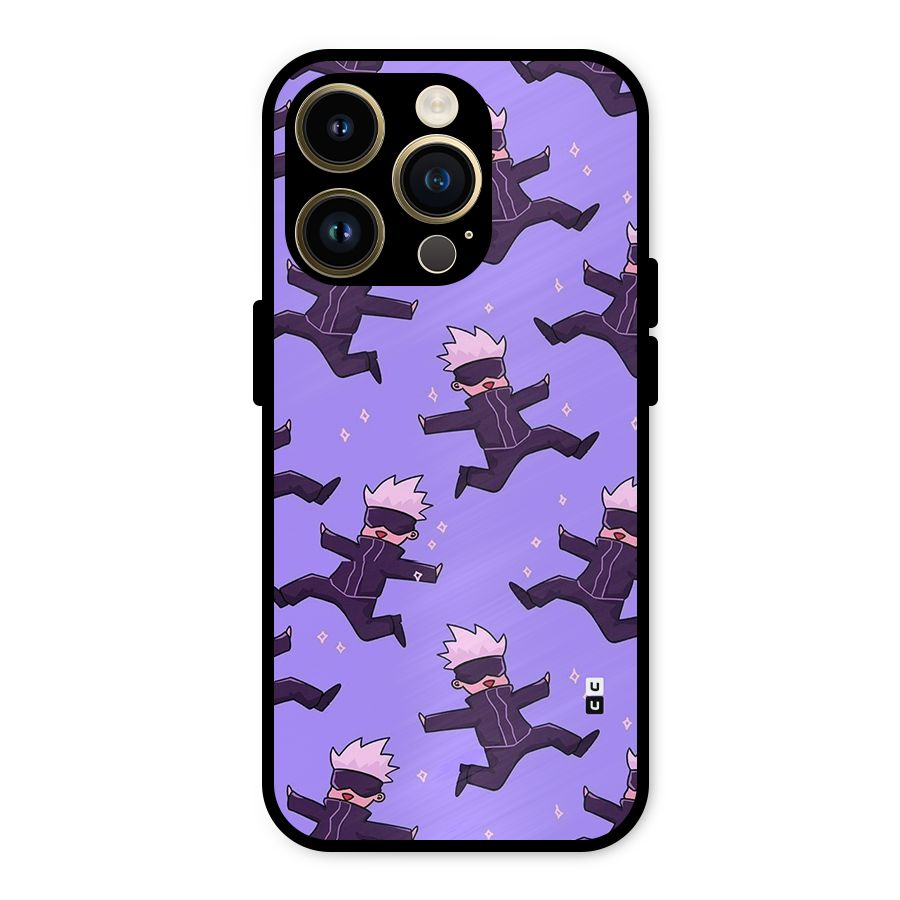 Happy Gojo Metal Back Case for iPhone 14 Pro