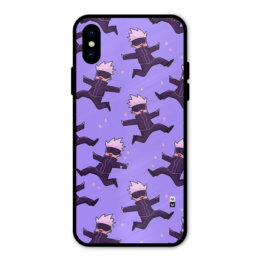 Happy Gojo Metal Back Case for iPhone XS