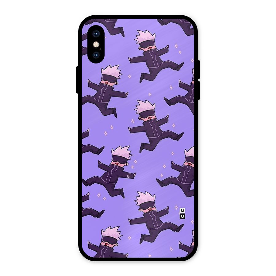 Happy Gojo Metal Back Case for iPhone XS Max