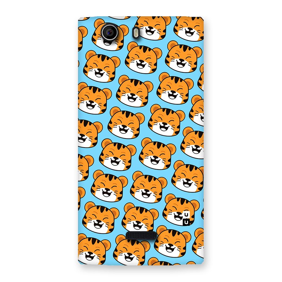 Happy Kitten Pattern Back Case for Canvas Nitro 2 E311