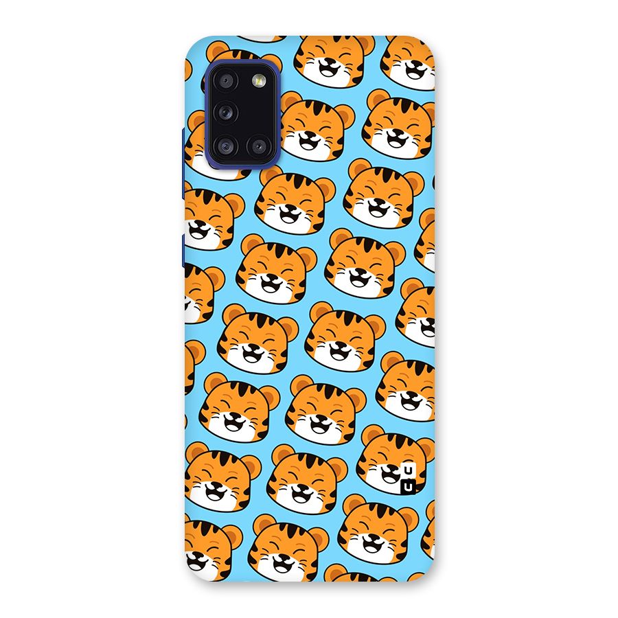 Happy Kitten Pattern Back Case for Galaxy A31