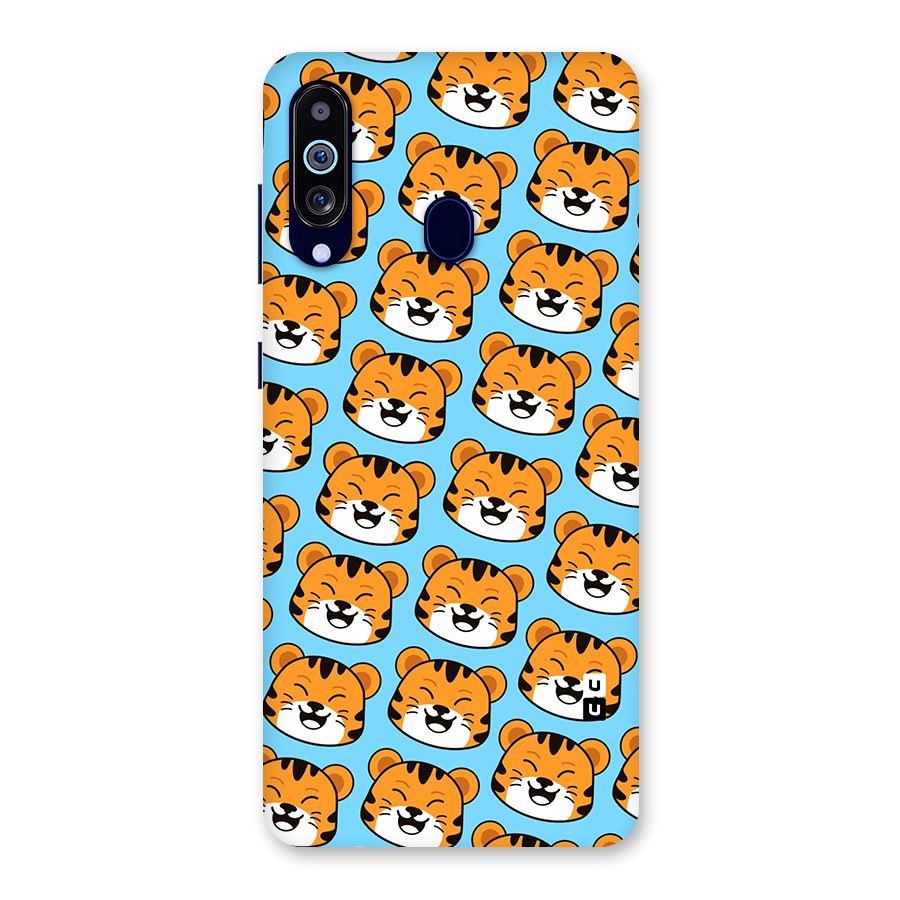 Happy Kitten Pattern Back Case for Galaxy A60