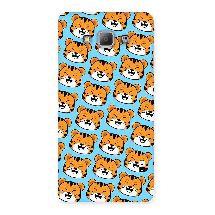 Happy Kitten Pattern Back Case for Galaxy A7