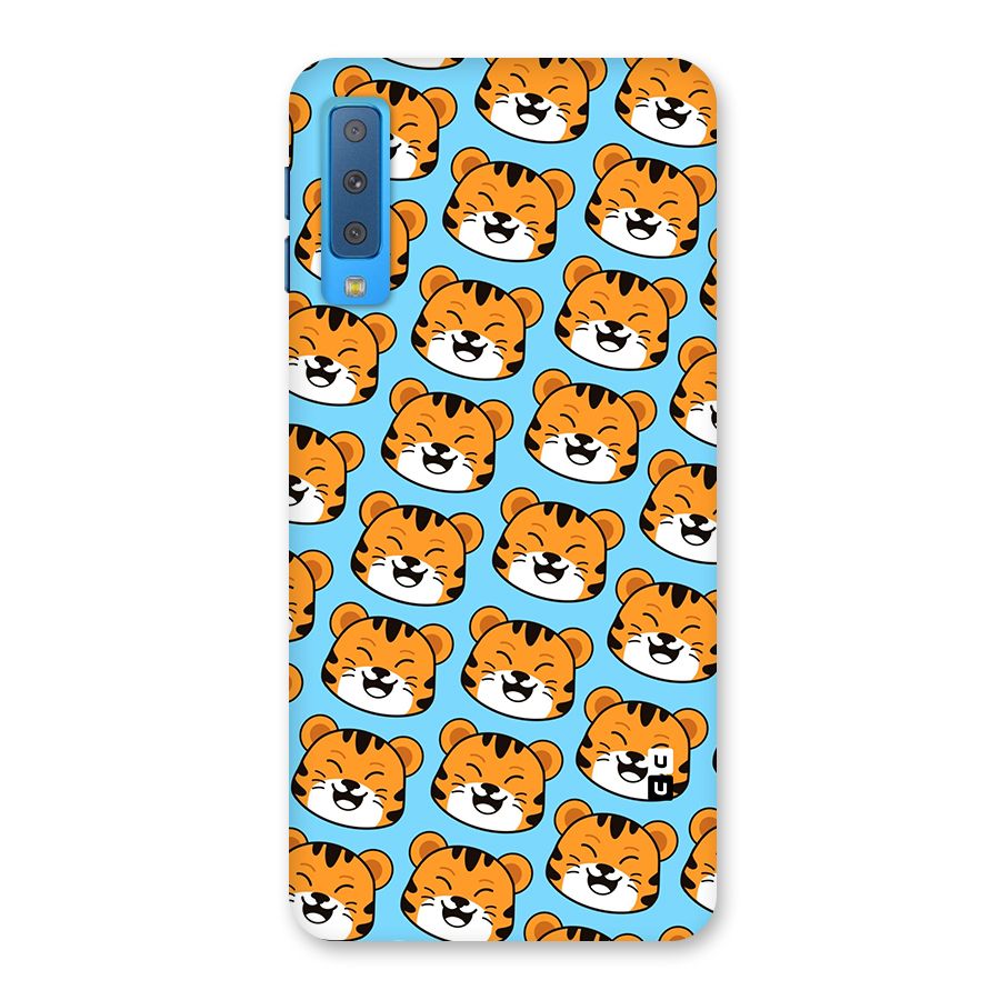 Happy Kitten Pattern Back Case for Galaxy A7 (2018)