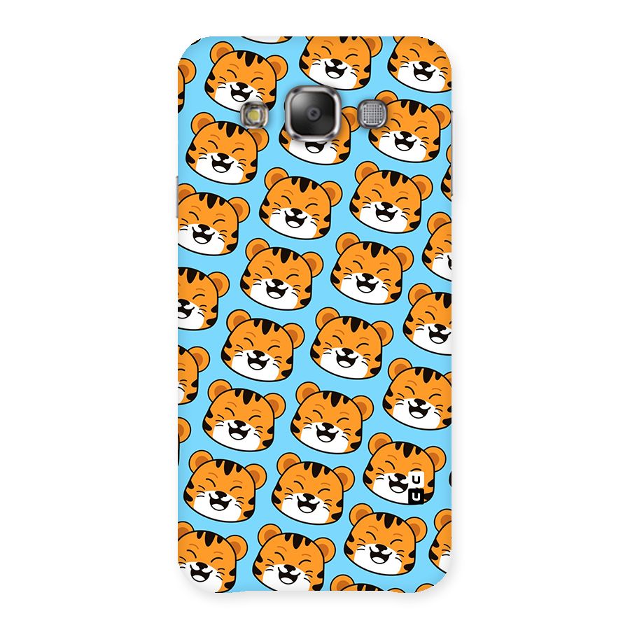 Happy Kitten Pattern Back Case for Galaxy E7