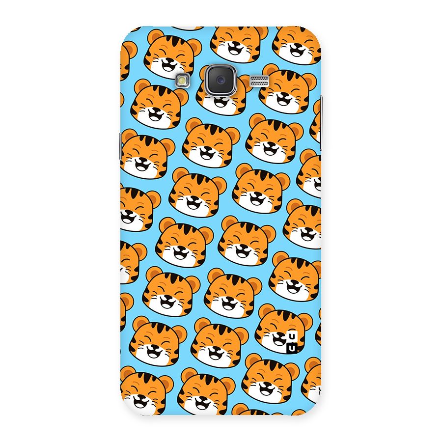 Happy Kitten Pattern Back Case for Galaxy J7