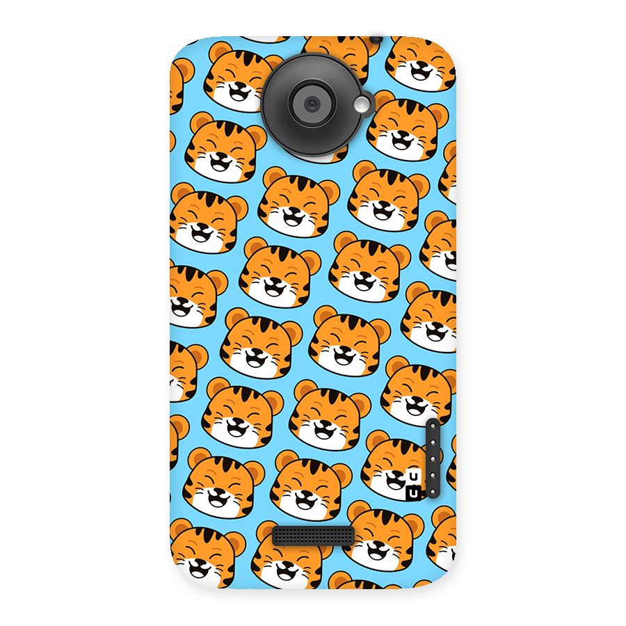 Happy Kitten Pattern Back Case for HTC One X