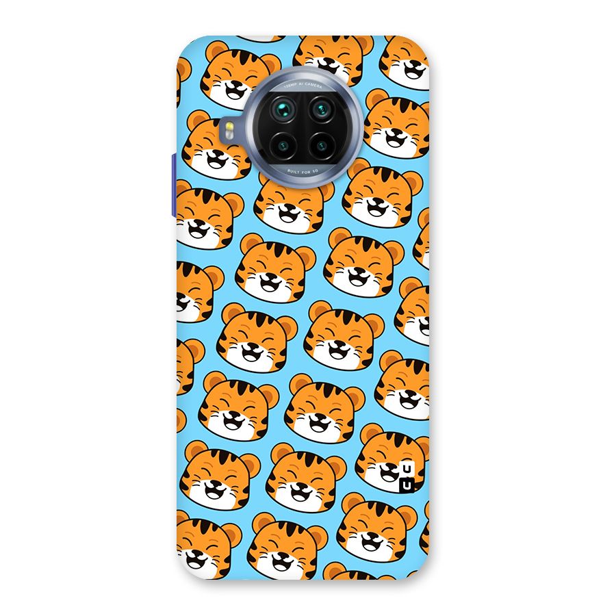 Happy Kitten Pattern Glass Back Case for Mi 10i
