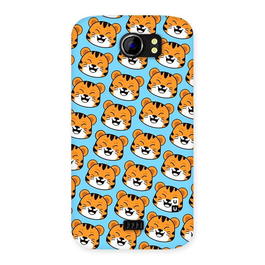 Happy Kitten Pattern Back Case for Micromax Canvas 2 A110