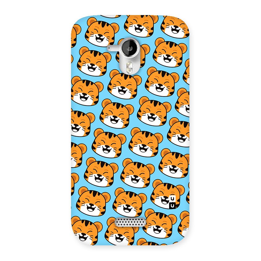 Happy Kitten Pattern Back Case for Micromax Canvas HD A116