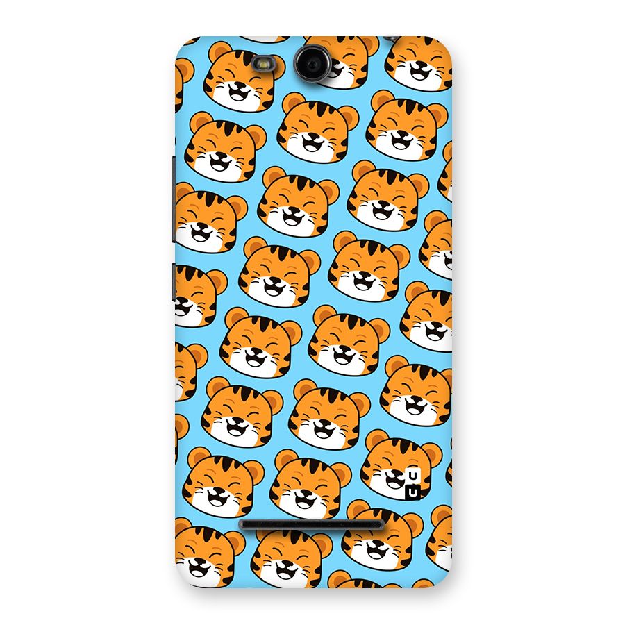 Happy Kitten Pattern Back Case for Micromax Canvas Juice 3 Q392