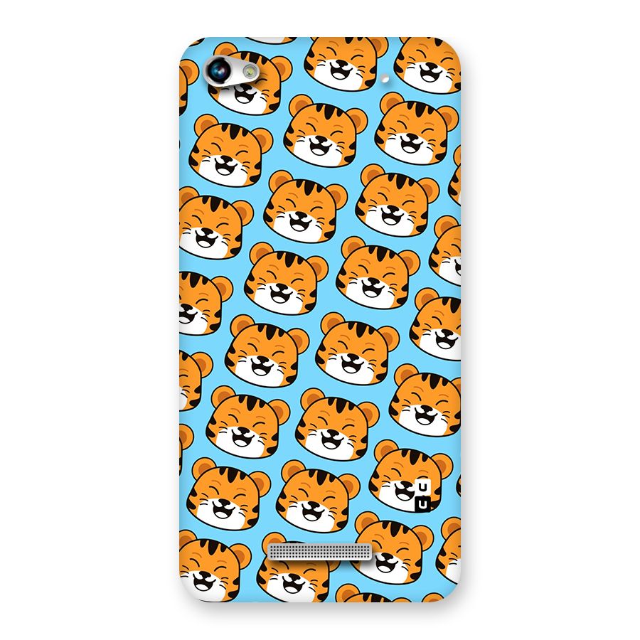 Happy Kitten Pattern Back Case for Micromax Hue 2