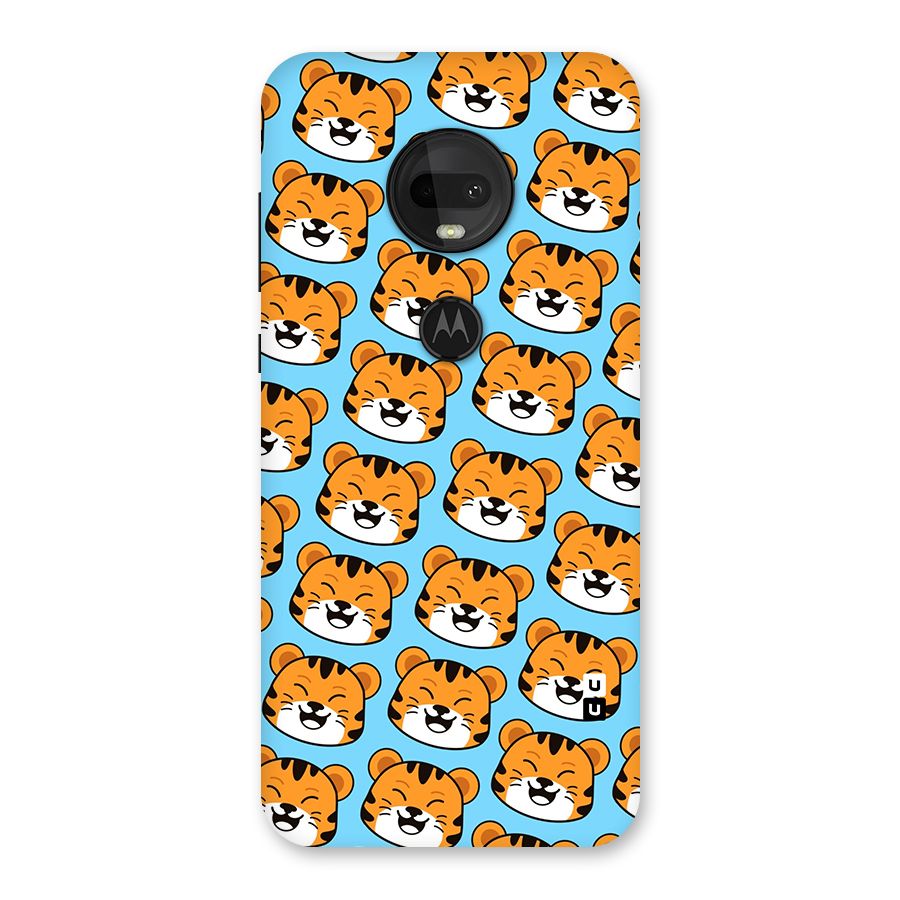 Happy Kitten Pattern Back Case for Moto G7