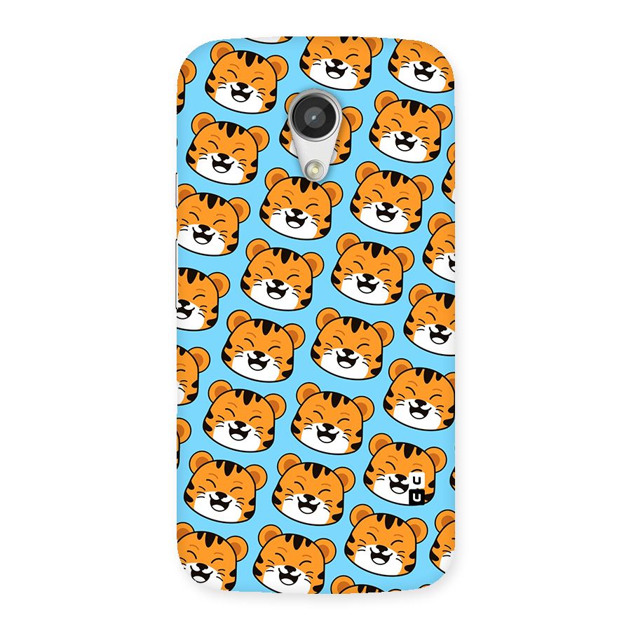 Happy Kitten Pattern Back Case for Moto G 2nd Gen
