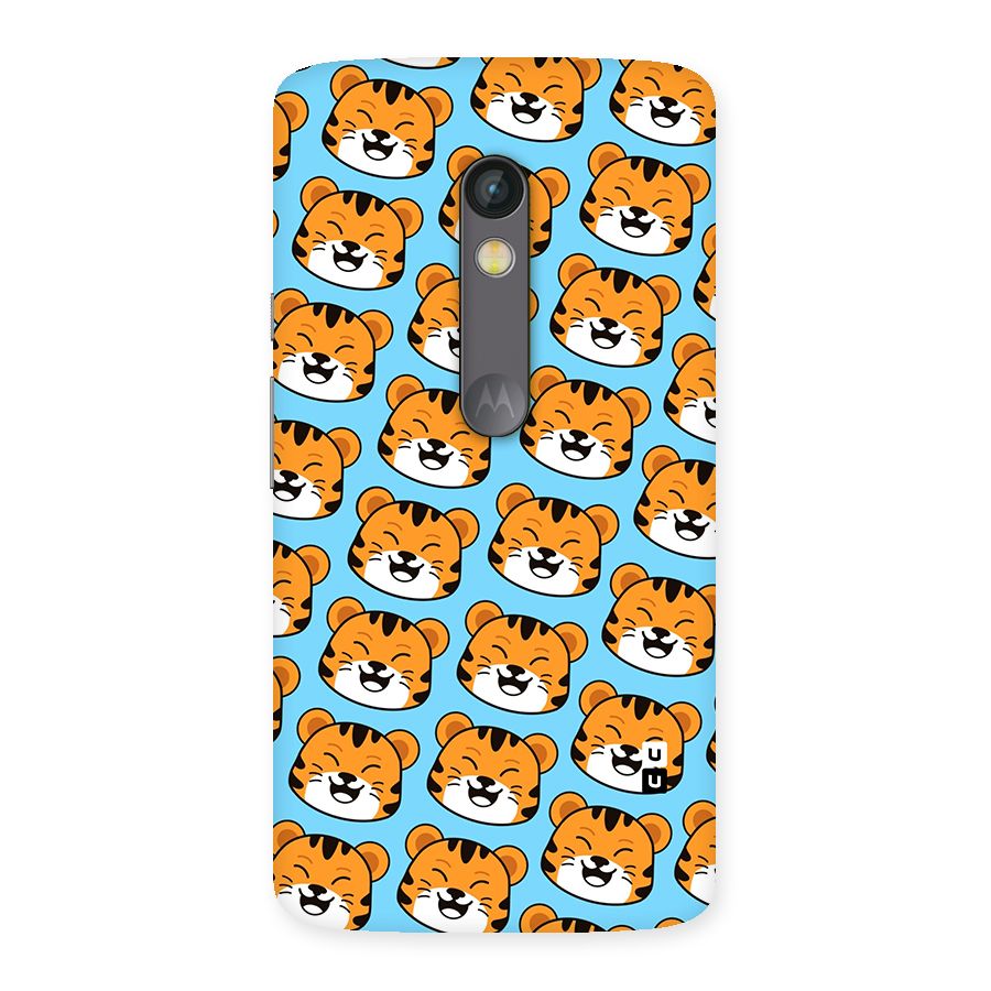 Happy Kitten Pattern Back Case for Moto X Play