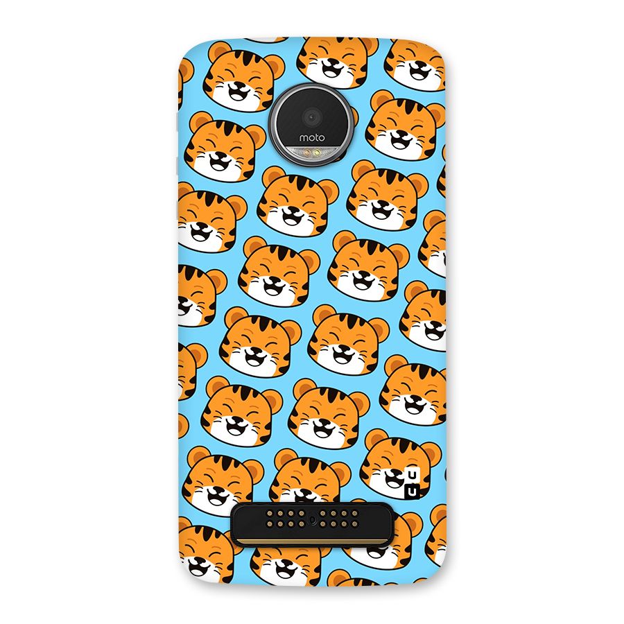Happy Kitten Pattern Back Case for Moto Z Play