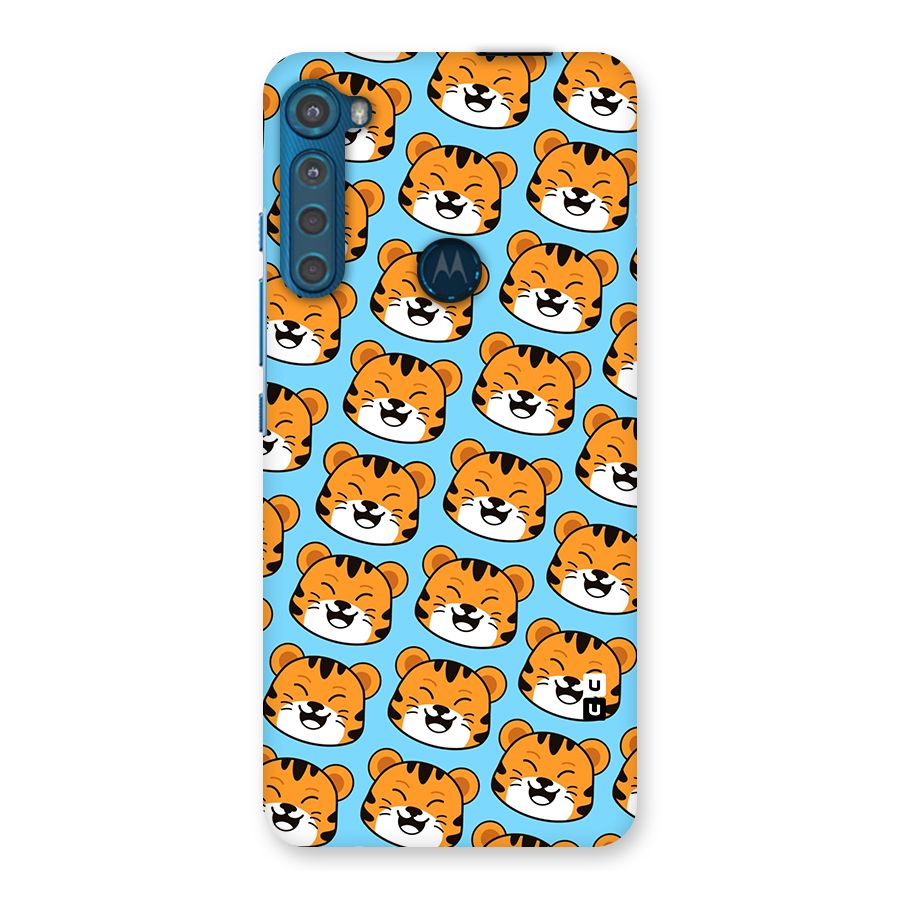 Happy Kitten Pattern Back Case for Motorola One Fusion Plus