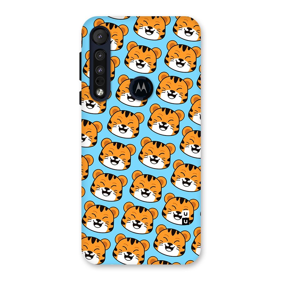 Happy Kitten Pattern Back Case for Motorola One Macro
