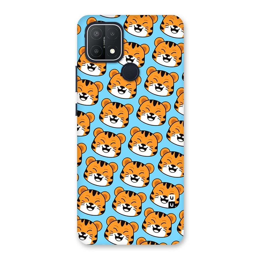Happy Kitten Pattern Back Case for Oppo A15s