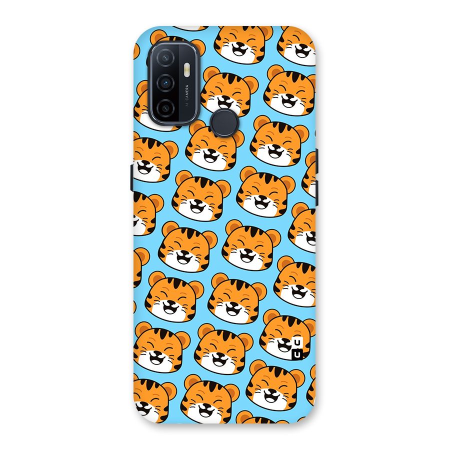 Happy Kitten Pattern Back Case for Oppo A32