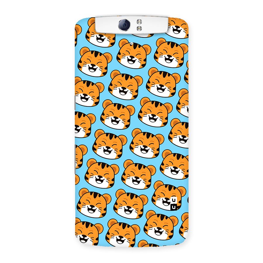 Happy Kitten Pattern Back Case for Oppo N1