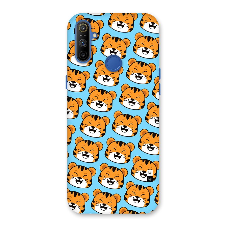 Happy Kitten Pattern Back Case for Realme Narzo 10A