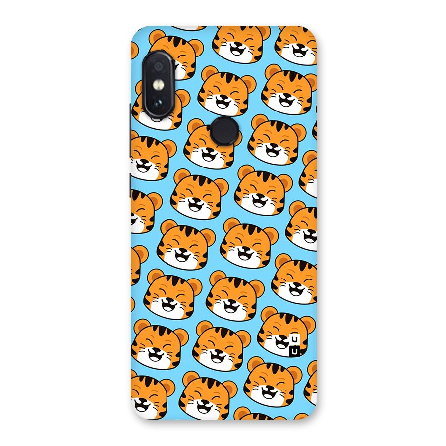 Happy Kitten Pattern Glass Back Case for Redmi Note 5 Pro