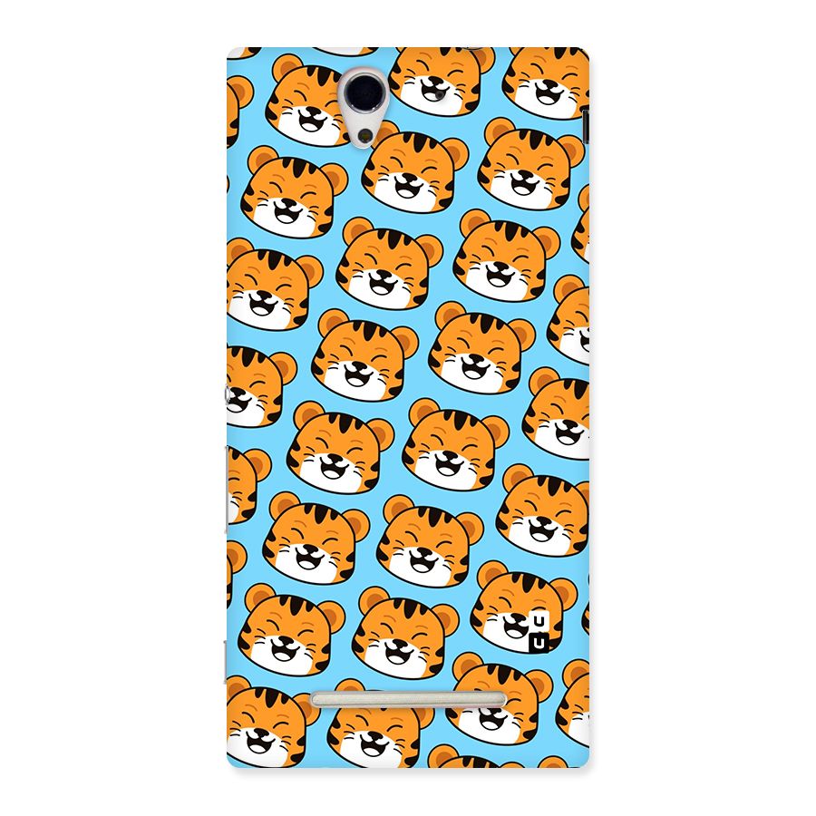 Happy Kitten Pattern Back Case for Sony Xperia C3