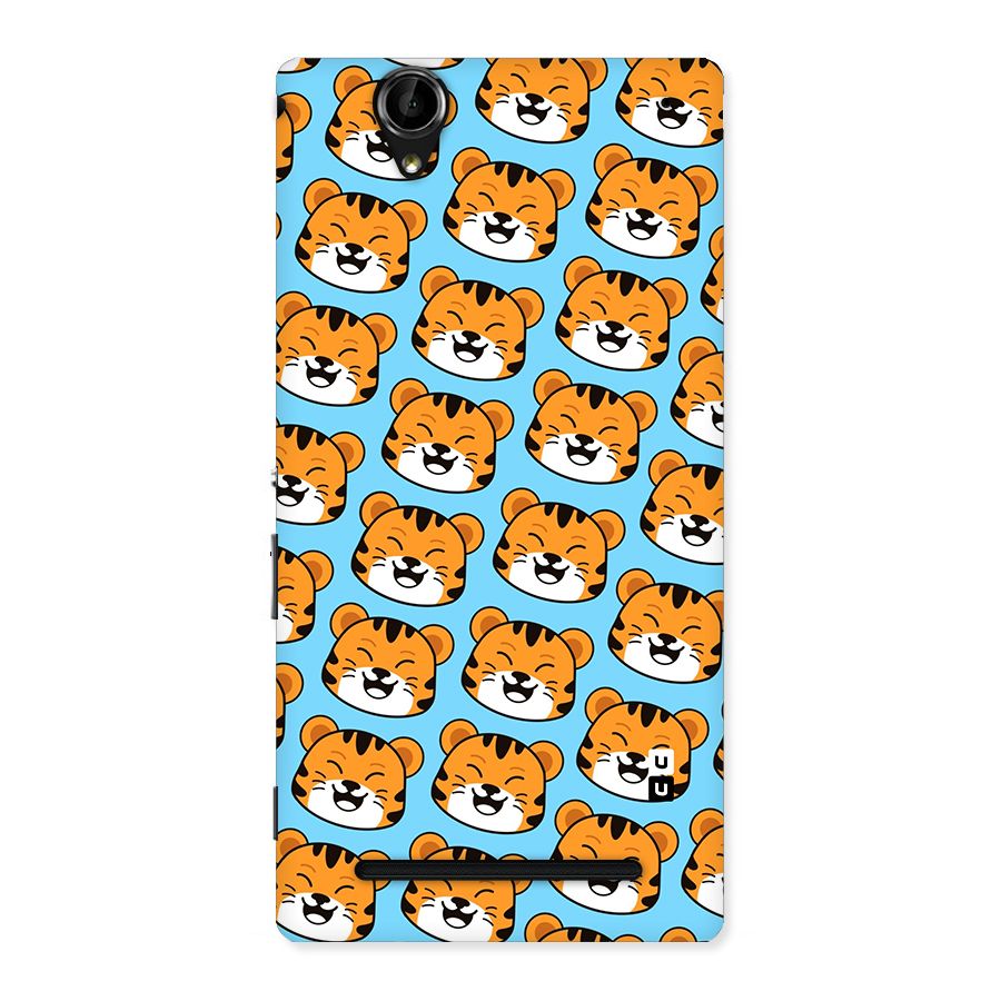 Happy Kitten Pattern Back Case for Sony Xperia T2