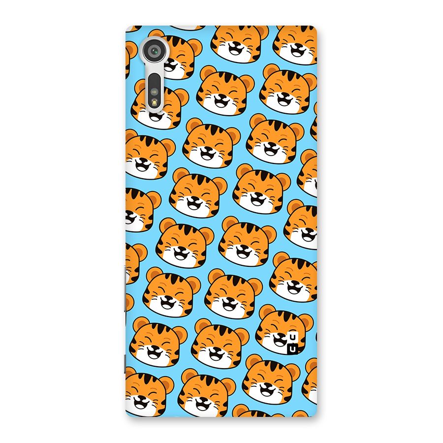 Happy Kitten Pattern Back Case for Xperia XZ
