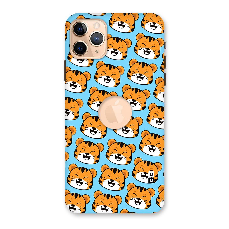 Happy Kitten Pattern Back Case for iPhone 11 Pro Max Logo Cut