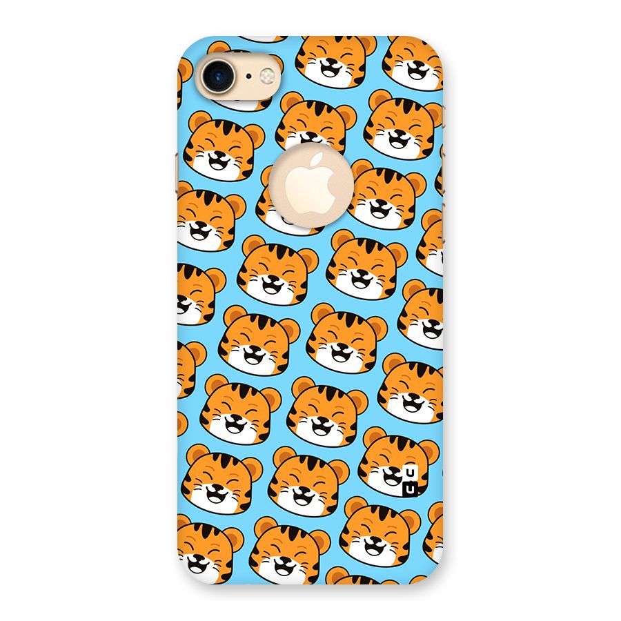 Happy Kitten Pattern Back Case for iPhone 7 Logo Cut